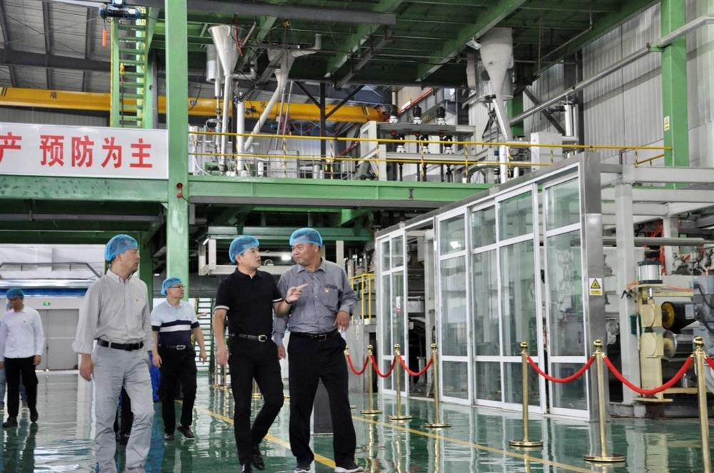 永利集团88304纪委书记卢刚赴齐鲁化纤集团商河工业园调研